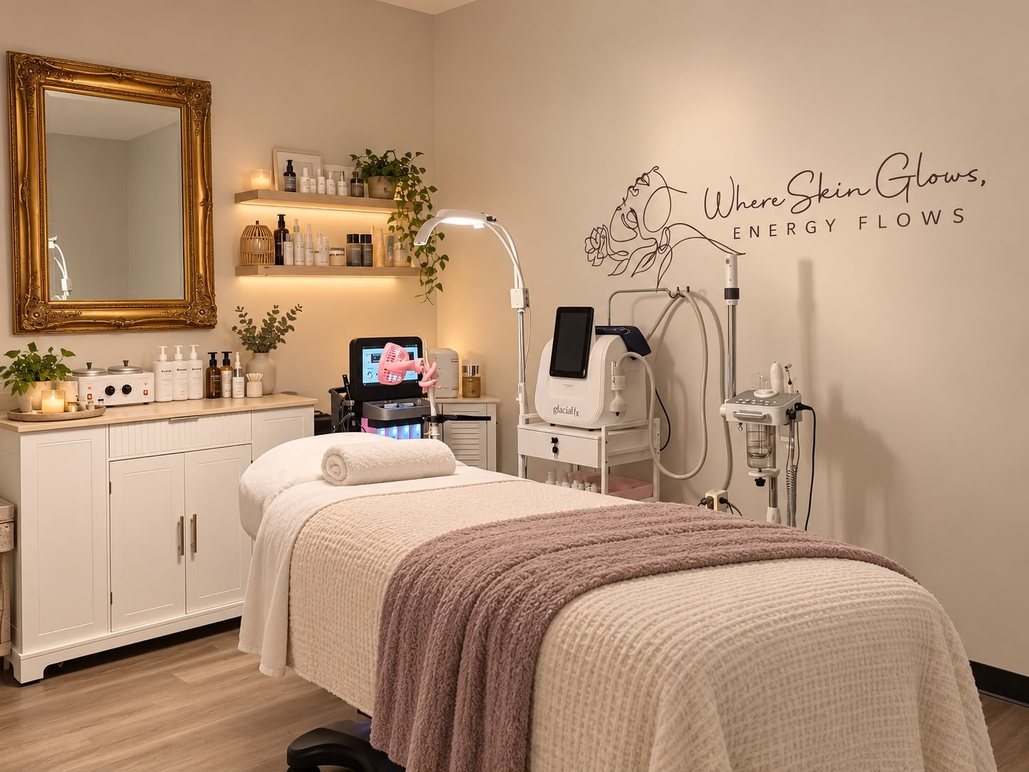 Consultation and treatment room at Drip’n Wax & Spa